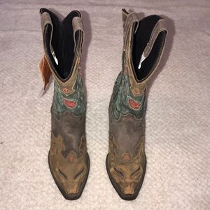 Laredo Printed Leather Cowgirl Boots